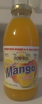 Ocho Rios MANGO NECTAR 16 OZ GLASS