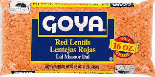 GOYA RED LENTILS 14 OZ pk