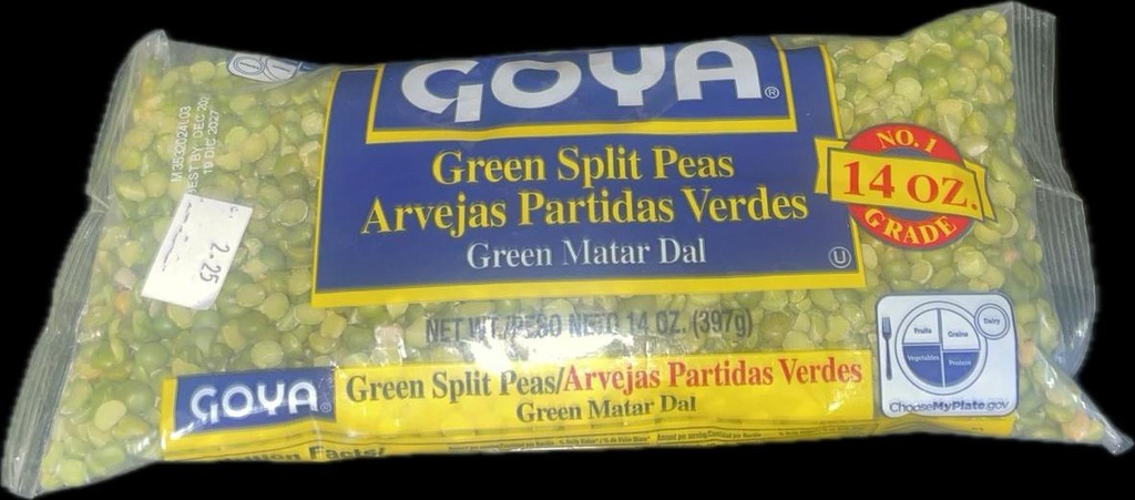 GOYA GREEN SPLIT PEAS 14 OZ