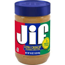 JIF PEANUT BUTTER CRUNCHY 16oz