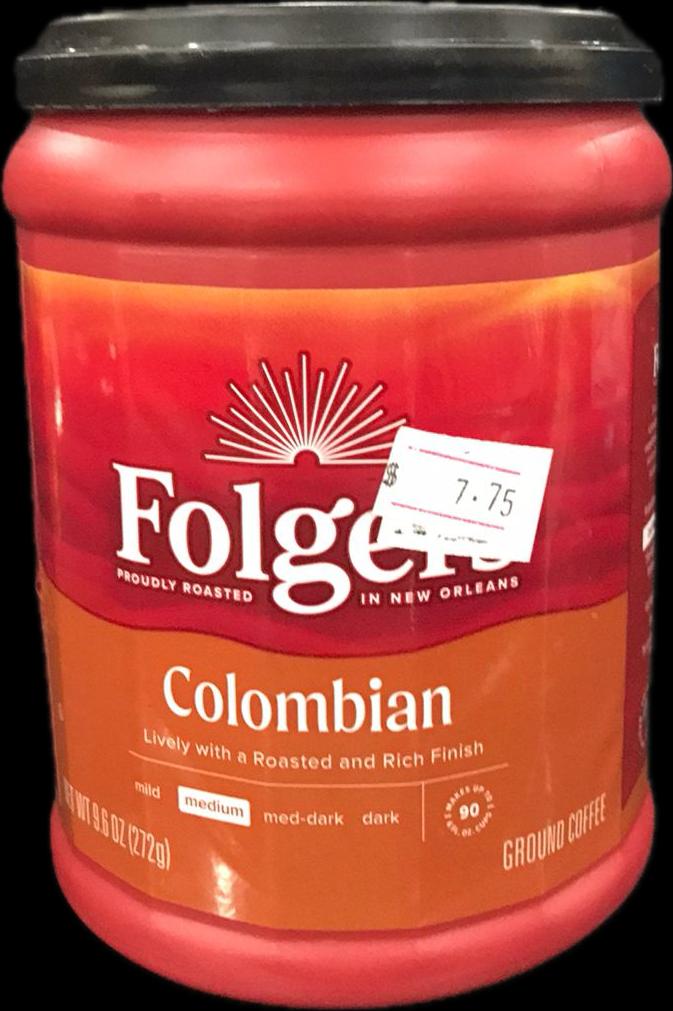FOLGERS COLOMBIAN 9.6Z