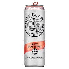 White Claw Hard  seltzer Ruby Grapefruit 19.2 oz