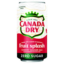 CANADA DRY Cherry  Gingerale Fruit Splash 12oz Can