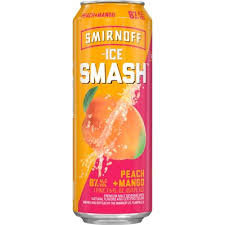 Smirnoﬀ Ice Smash Peach mango 23.5oz can 