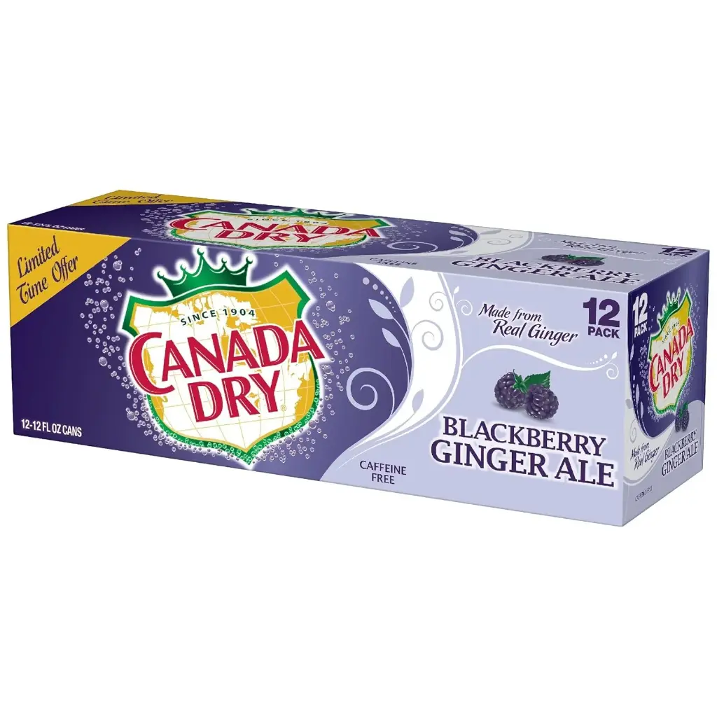 Canada Dry  Ginger Ale BLACKBERRY 12OZ CASE OF 24