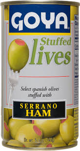 GOYA STUFFED OLIVES JAMON SERRANO (5-1/4OZ)CAN