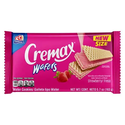 CREMAX STRAWBERRY WAFFER COOKIES 42G