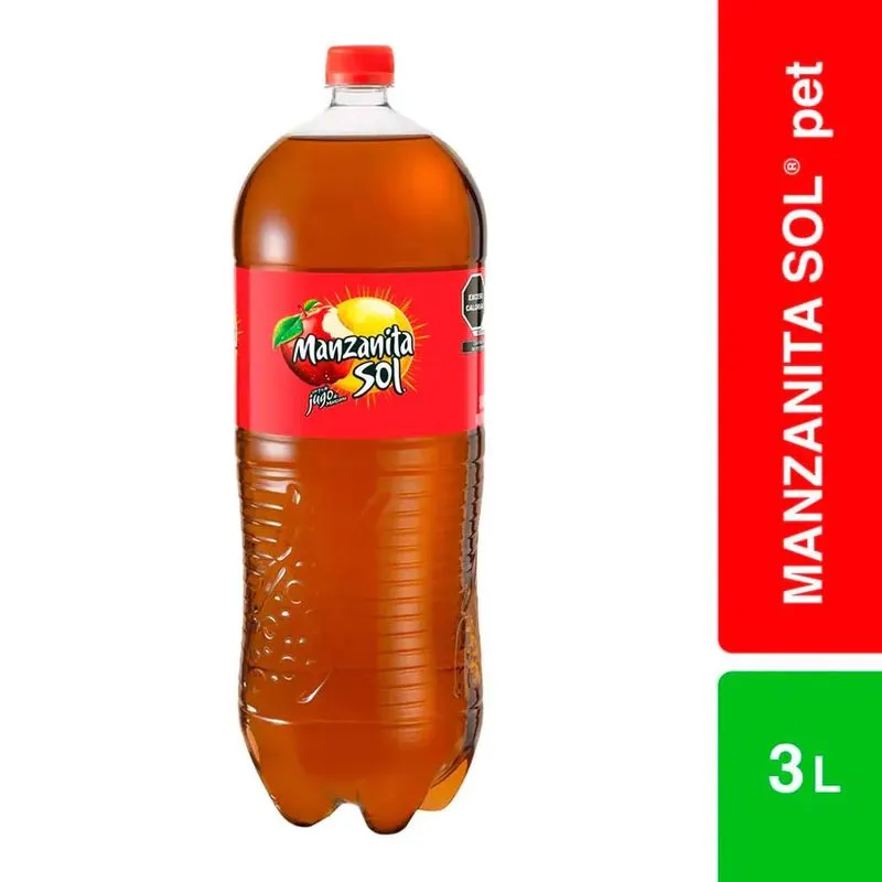 MANZANITA SOL SOFT DRINK 3Liter