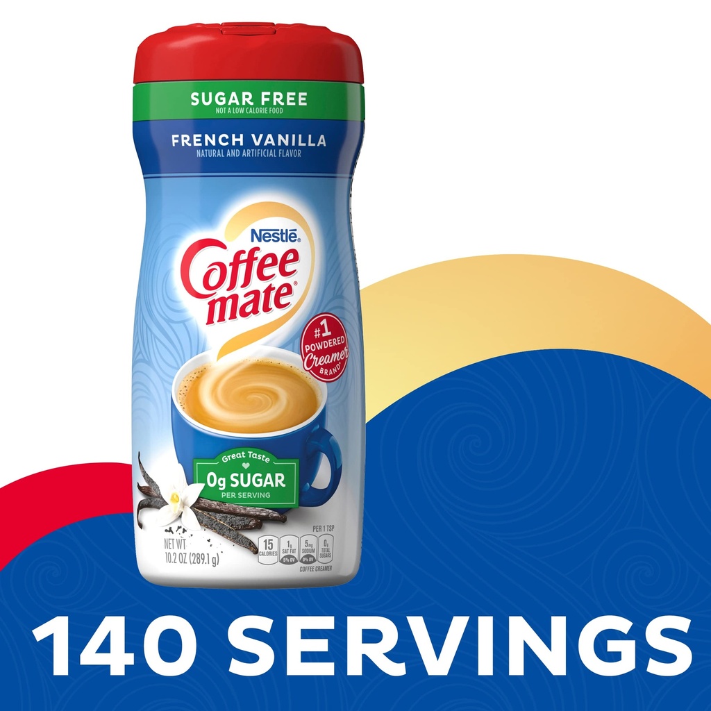 NESTLE COFFEE MATE CREAMER SABOR A VAINILLA 400G