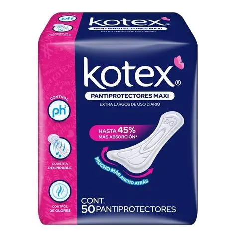 KOTEX PANTIPROTECTORES MAXI EXTRA LARGE 50 CONT