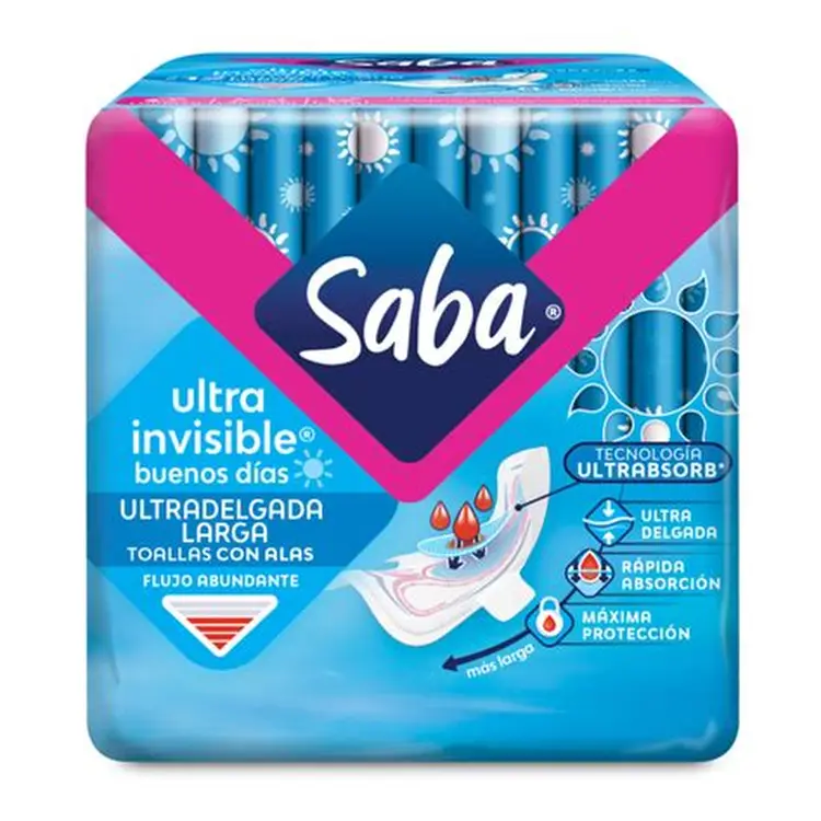 SABA ULTRA INVISIBLE FEMININE PADS 10PZ