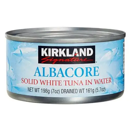 KIRKLAND ALBACORE SOLID WITH TUNA IN WATER 7oz 