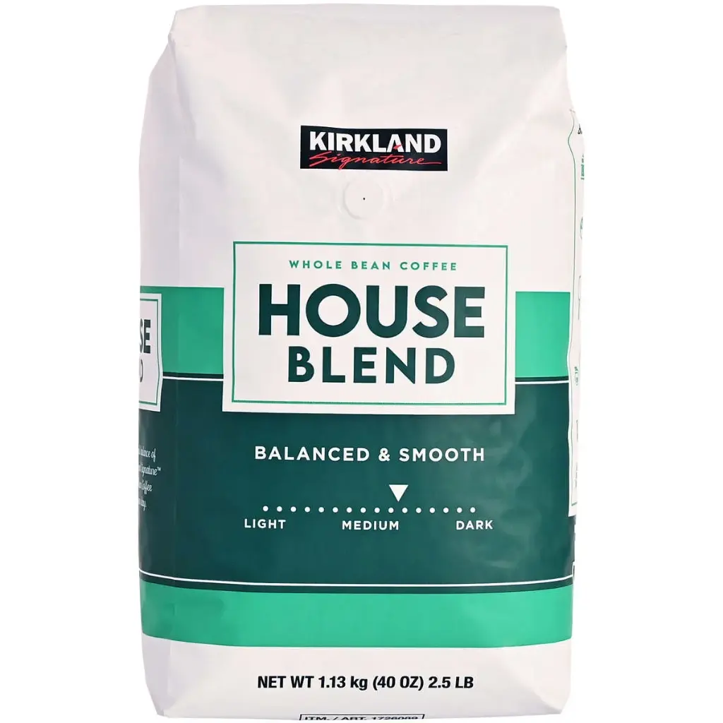 KIRKLAND WHOLE BEAN COFFEE HOUSE BLEND 40oz 
