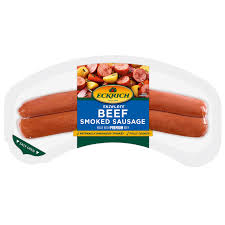 Eckrich, Beef Smoked Sausage Rope, Skinless 12-10oz 						
