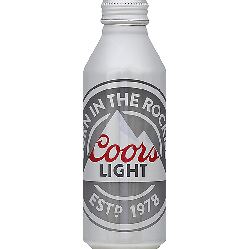 COORS LIGHT BEER ALUM 16oz BOTTLE
