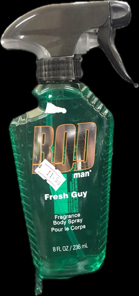 BOD MAN FRAGRANCE BODY SPRAY 8oz FRESH GUY (GREEN)