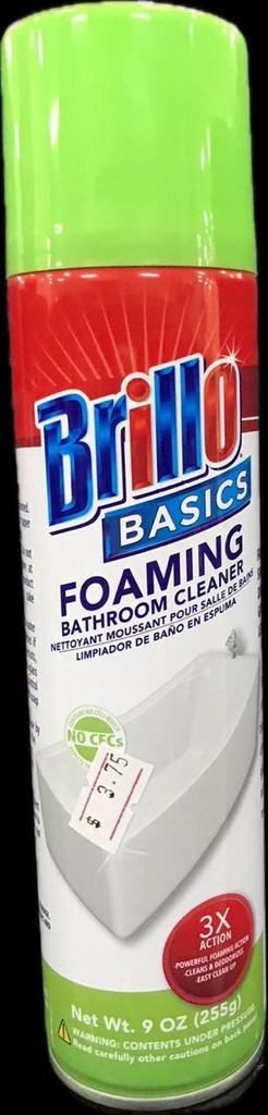 BRILLO FOAMING BATHROOM CLEANER 9oz  