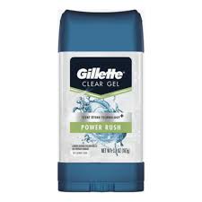 GILLETTE CLEAR GEL AP DEODORANT 3.8oz POWER RUSH
