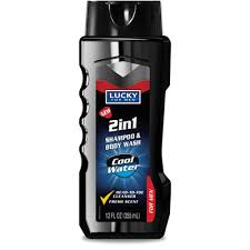 LUCKY SUPER SOFT BODY WASH  MEN’S 12oz COOL WATER