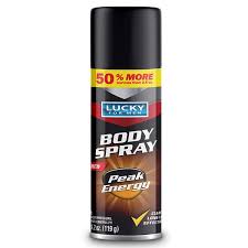 LUCKY SUPER SOFT MEN’S BODY     SPRAY 4.2oz COOL WATER 50% MORE