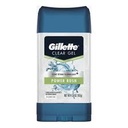 GILLETTE CLEAR GEL AP DEODORANT 3.8oz POWER RUSH